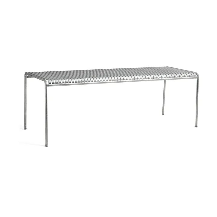 Palissade dining table 220x90 cm - Hot galvanised steel - HAY