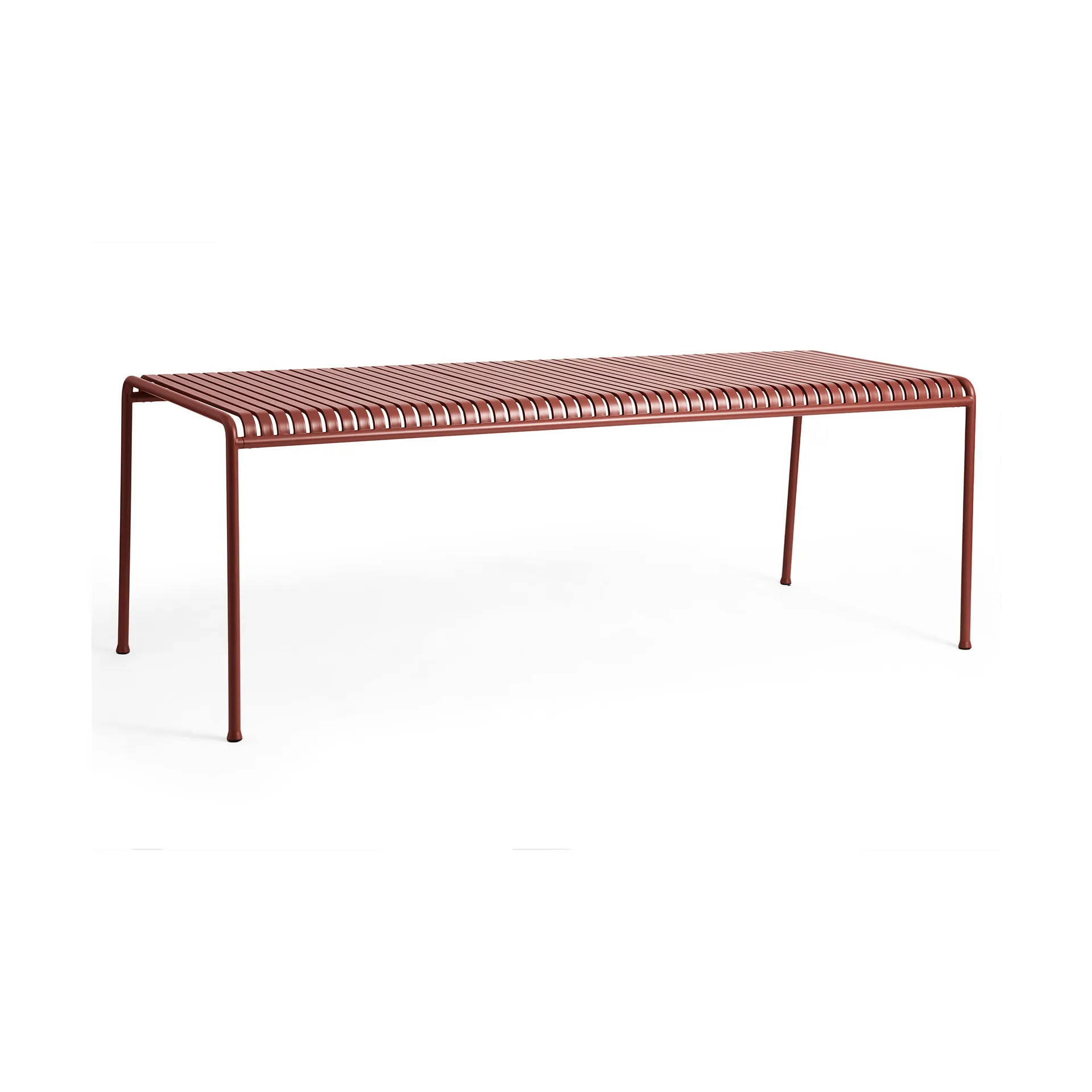 Palissade dining table 220x90 cm, Iron red HAY