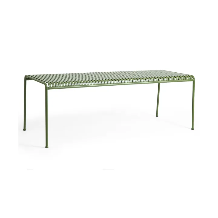 Palissade dining table 220x90 cm - Olive - HAY