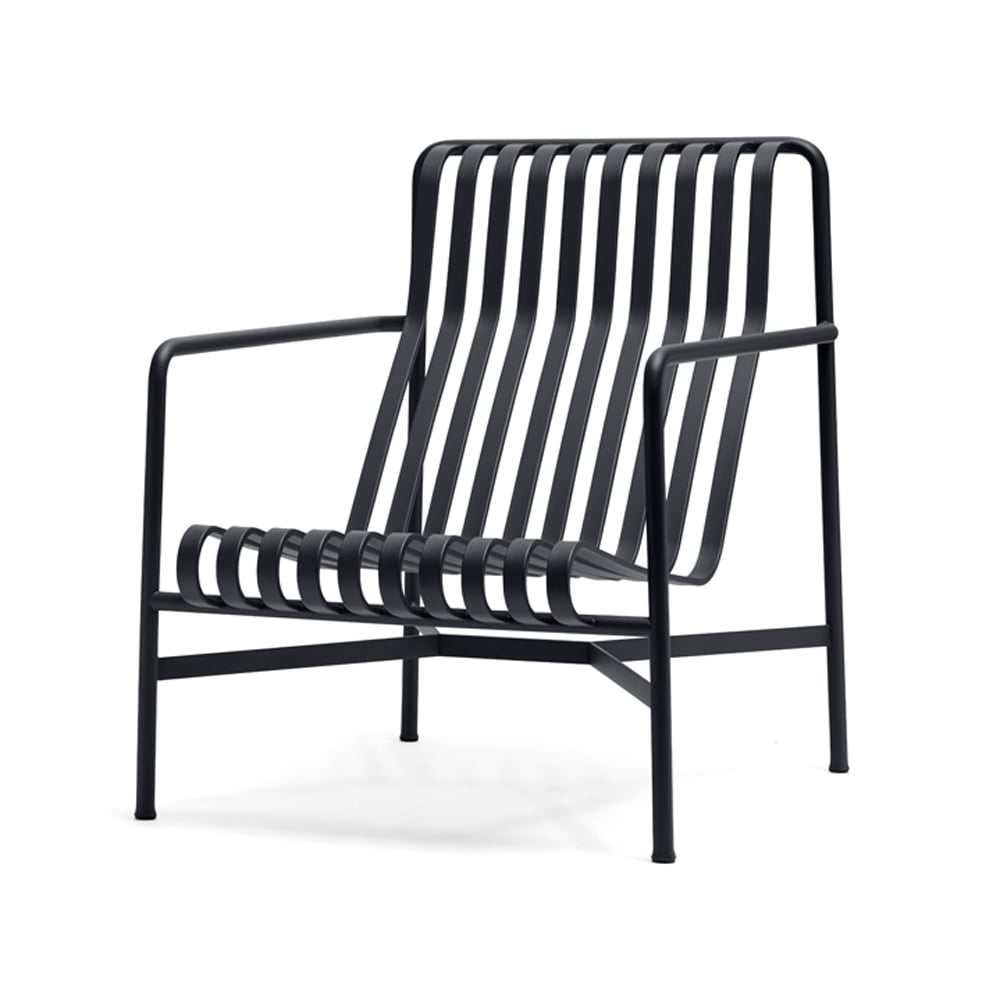 HAY Palissade High lounge chair Anthracite