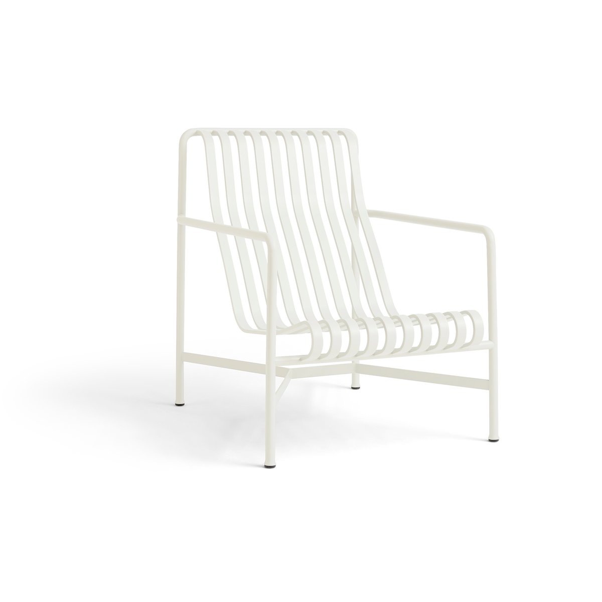 HAY Palissade High lounge chair Cream white | Scandinavian Design | Garden chairs | White