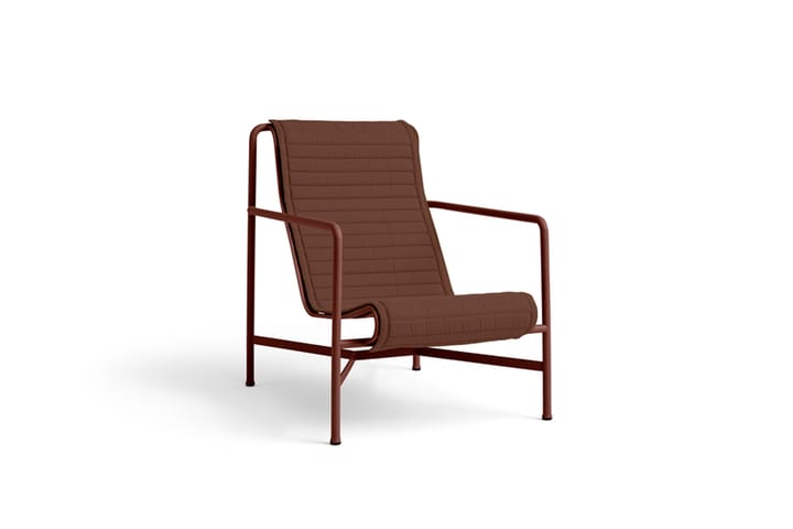 Palissade High lounge chair - Iron red - HAY