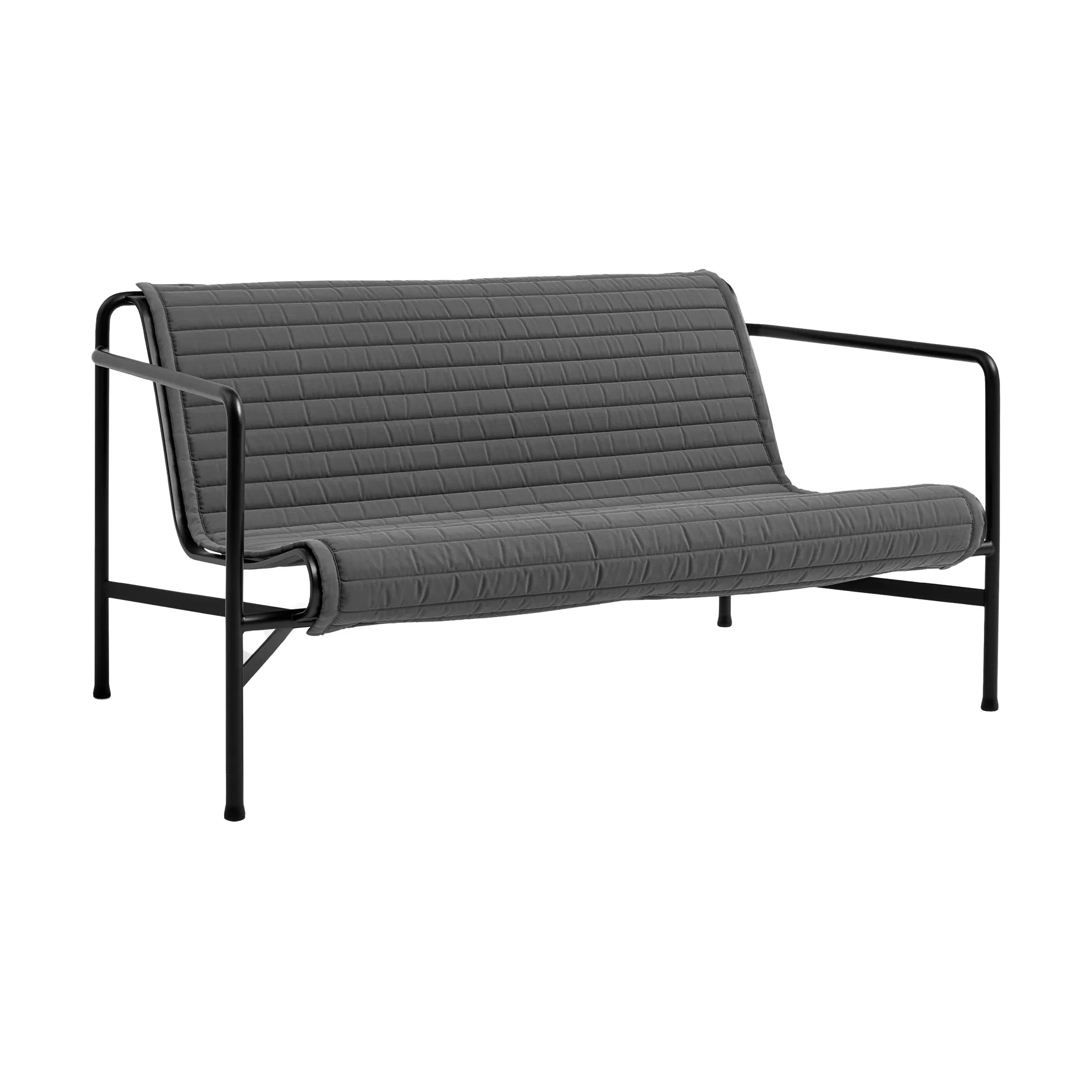 Palissade Lounge Quilted sofa cushion, Anthracite, for lounge sofa HAY