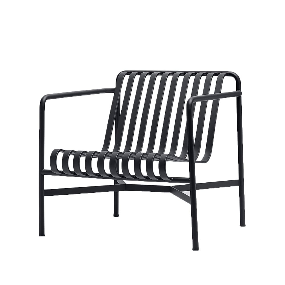 HAY Palissade Low lounge chair Anthracite | Scandinavian Design | Garden chairs | Black