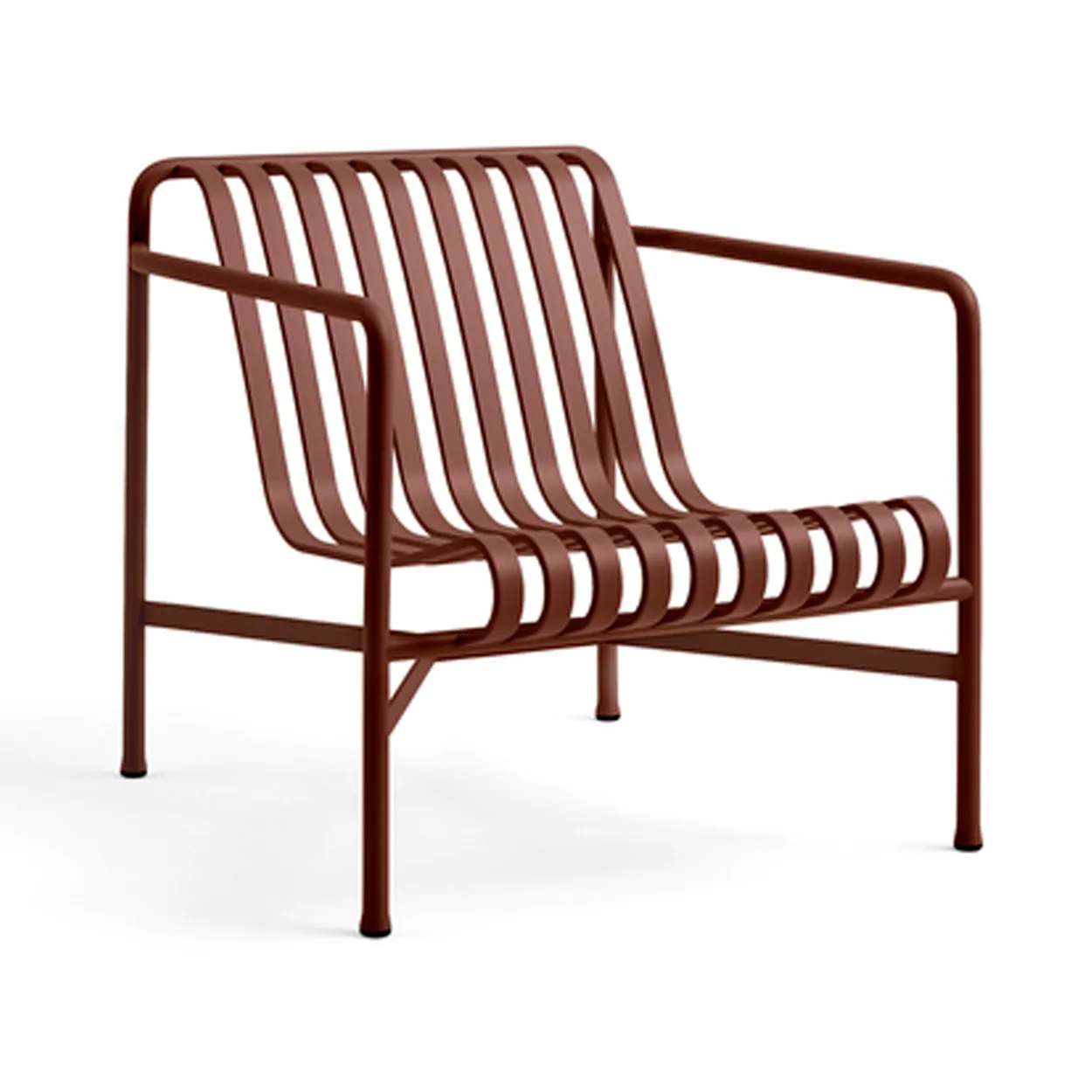 HAY Palissade Low lounge chair Iron red | Scandinavian Design | Garden chairs | Red