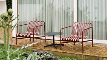 Palissade Low lounge chair - Iron red - HAY