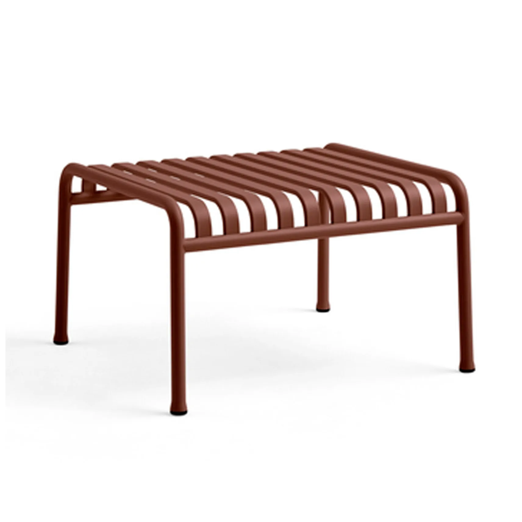 Palissade Ottoman footstool, Iron red HAY