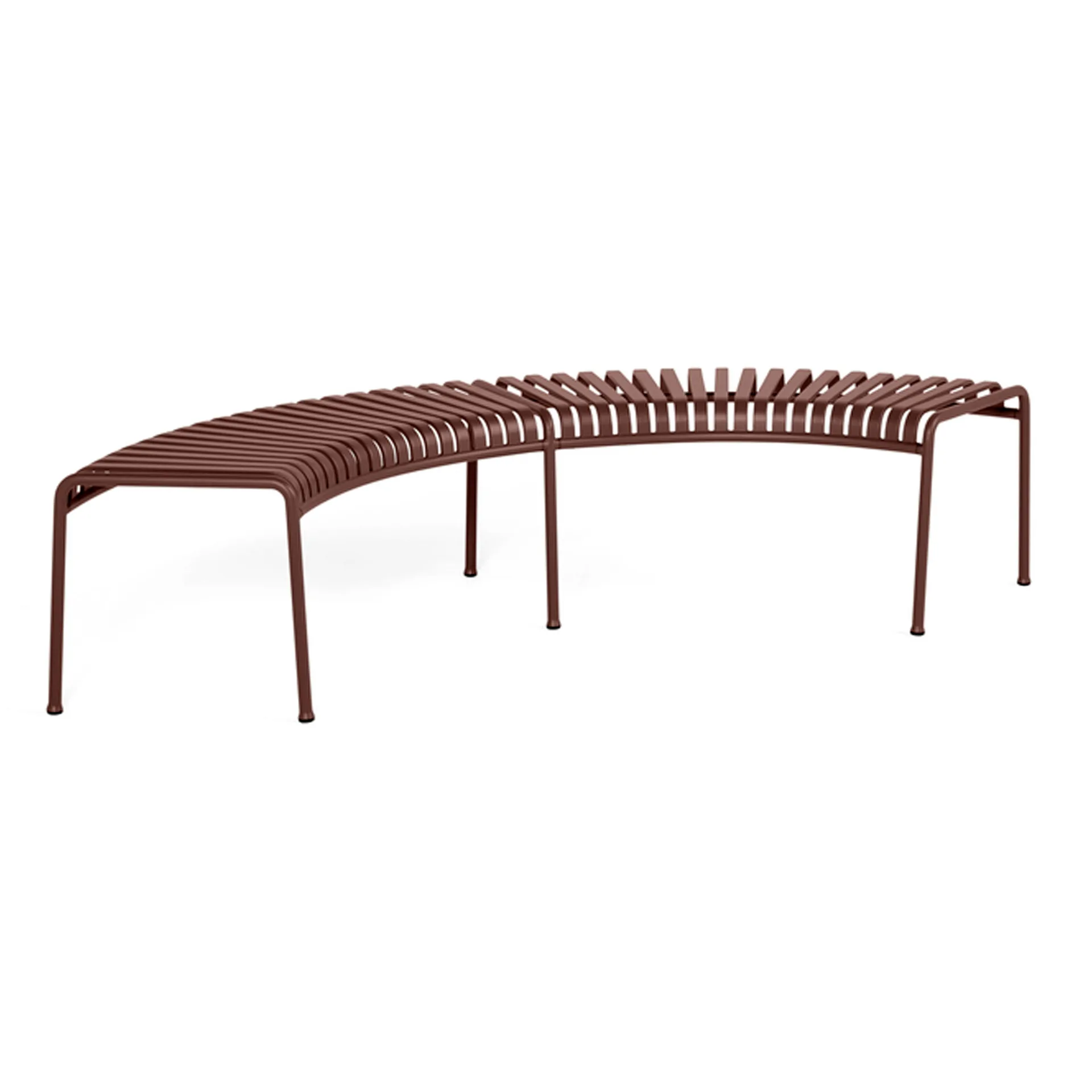 Palissade park bench, Iron red HAY