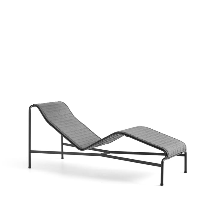 Palissade Quilted chaise lounge cushion, Anthracite HAY