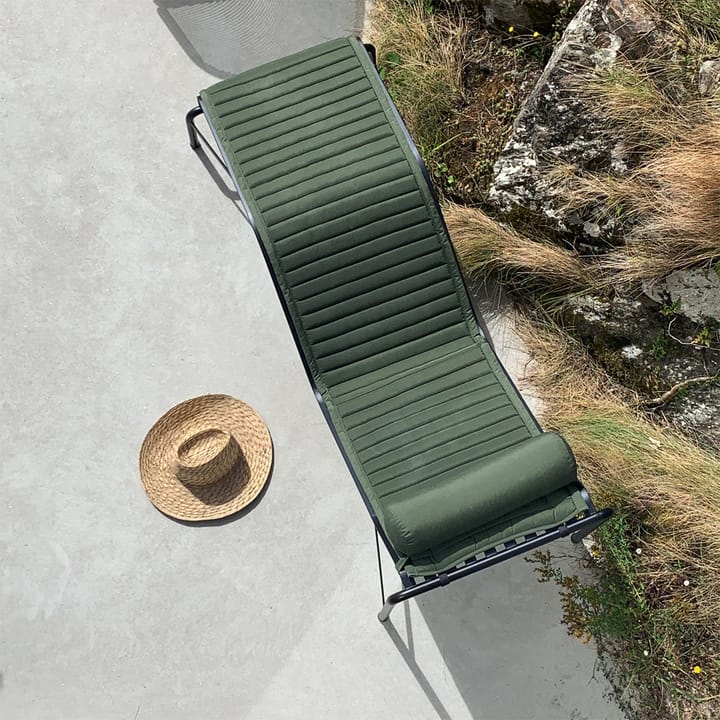 Palissade Quilted chaise lounge cushion, Olive HAY
