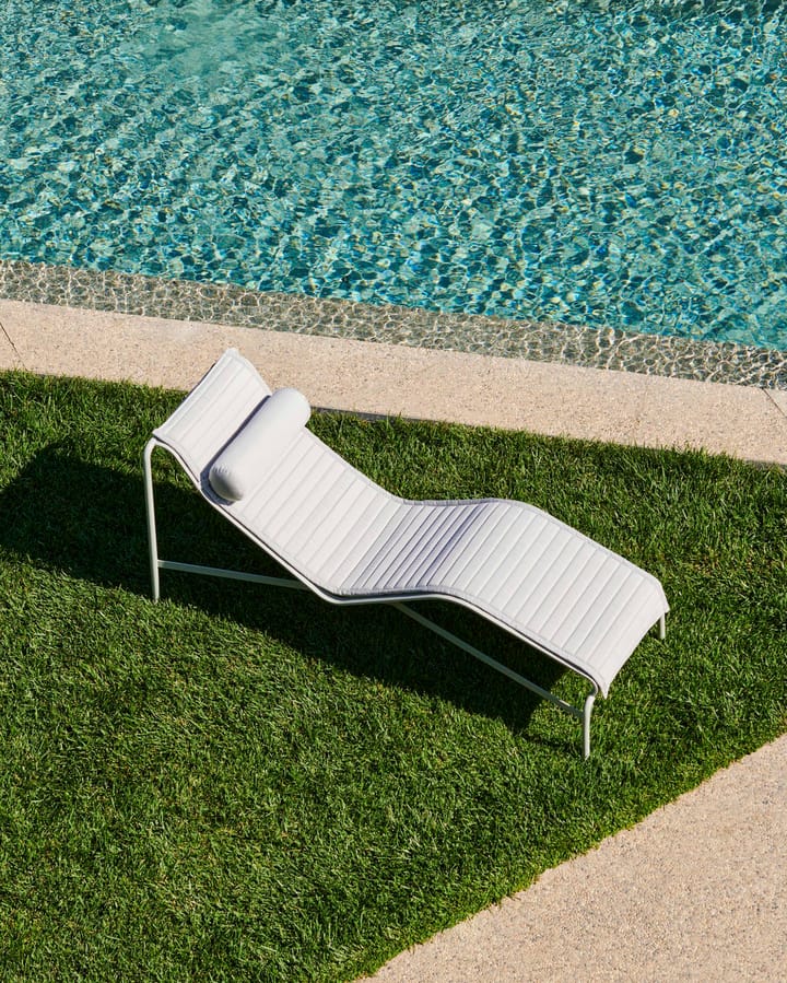 Palissade Quilted chaise lounge cushion, Sky grey HAY