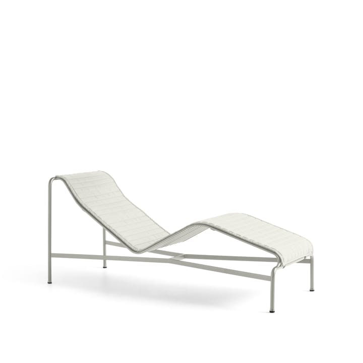 Palissade Quilted chaise lounge cushion, Sky grey HAY