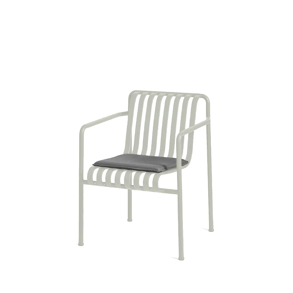 Palissade seat pad for Dining armchair, Anthracite HAY