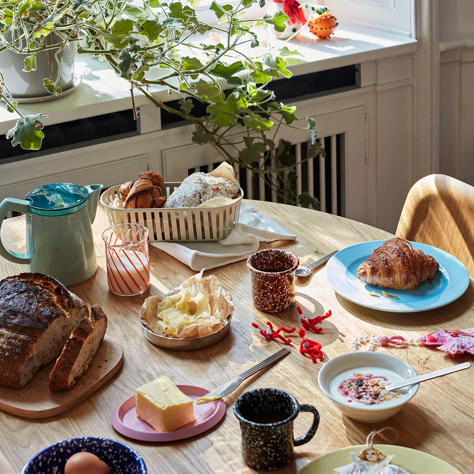 Panier basket long, sand HAY