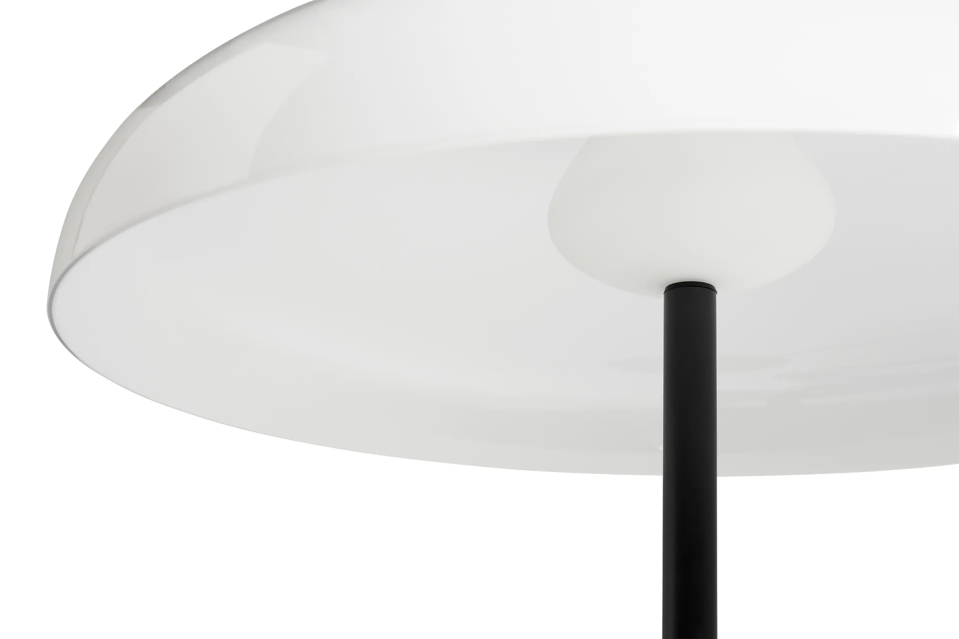 Pao Glass floor lamp, White opal glass HAY
