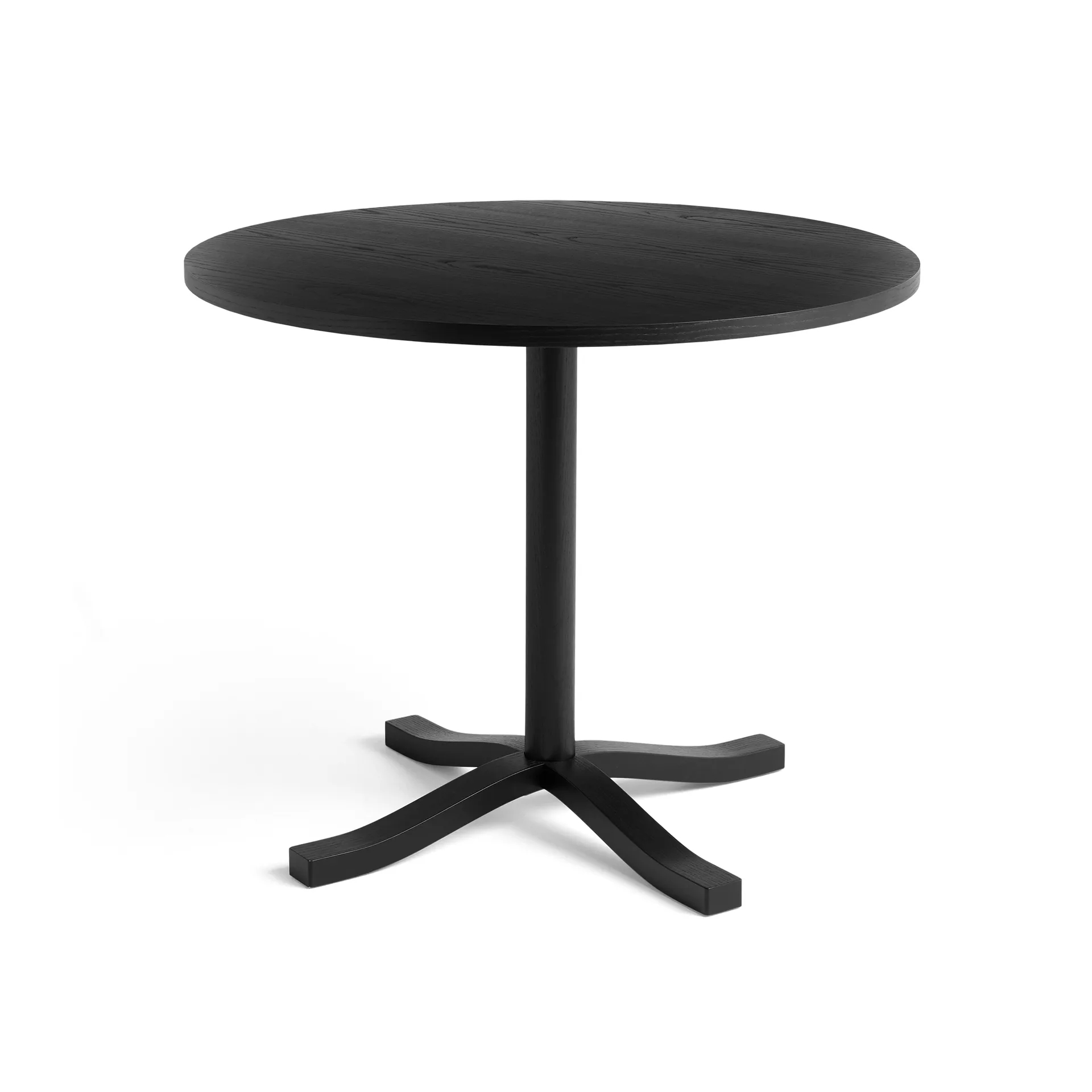 Pastis Table dining table Ø90, Black lacquered ash HAY