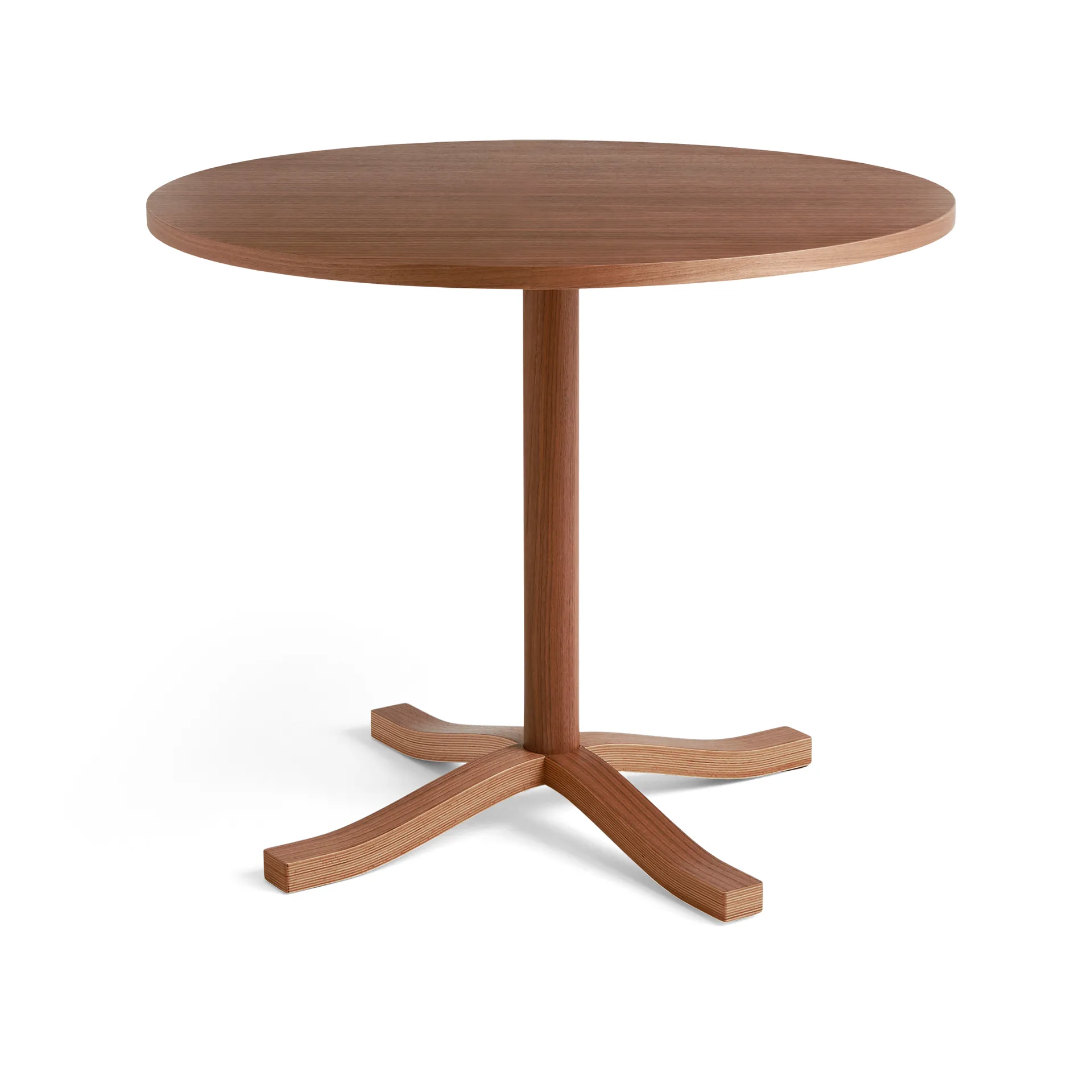 Pastis Table dining table Ø90, Lacquered walnut HAY