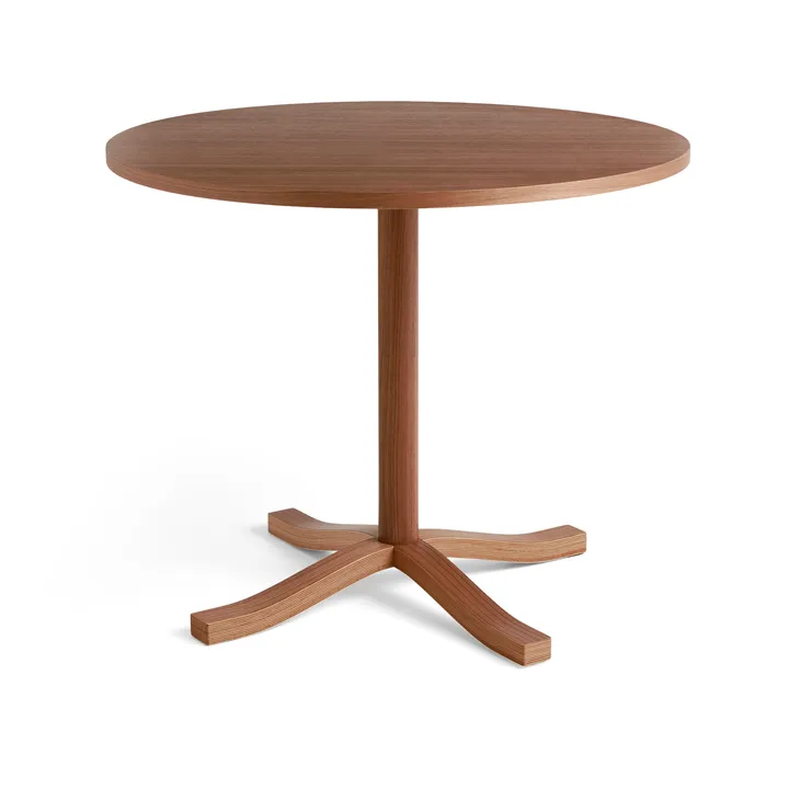 Pastis Table dining table Ø90 - Lacquered walnut - HAY