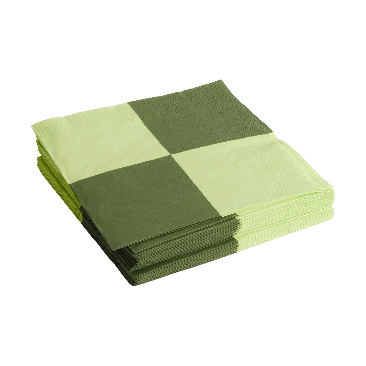 HAY Pattern Dinner Check napkin 40x40 cm 20-pack Light green-dusty green L