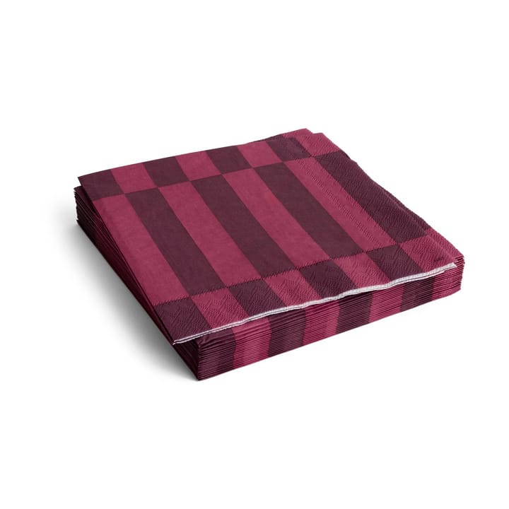 Pattern Dinner napkin 40x40 cm 20-pack - Bordeaux-wine - HAY
