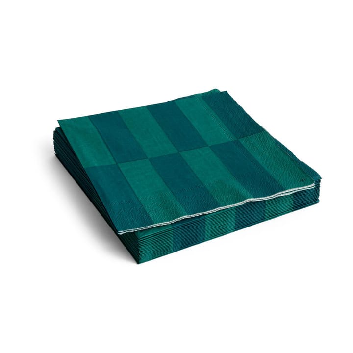 Pattern Dinner napkin 40x40 cm 20-pack - Dinner green-dark green - HAY