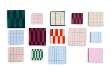 Pattern Lunch napkin 33x33 cm 20-pack - Off white-red - HAY