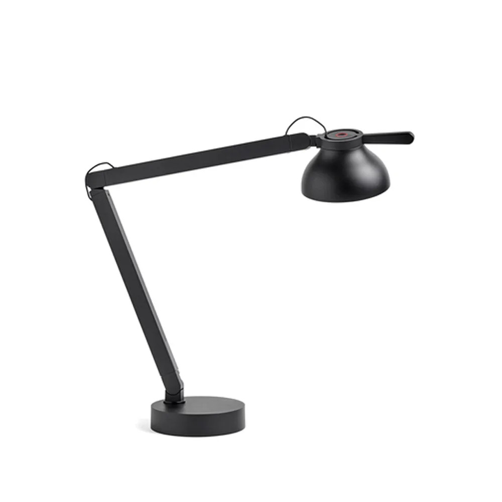 HAY PC desk lamp Soft black, with lamp base | Scandinavian Design | Desk & table lamps | Black