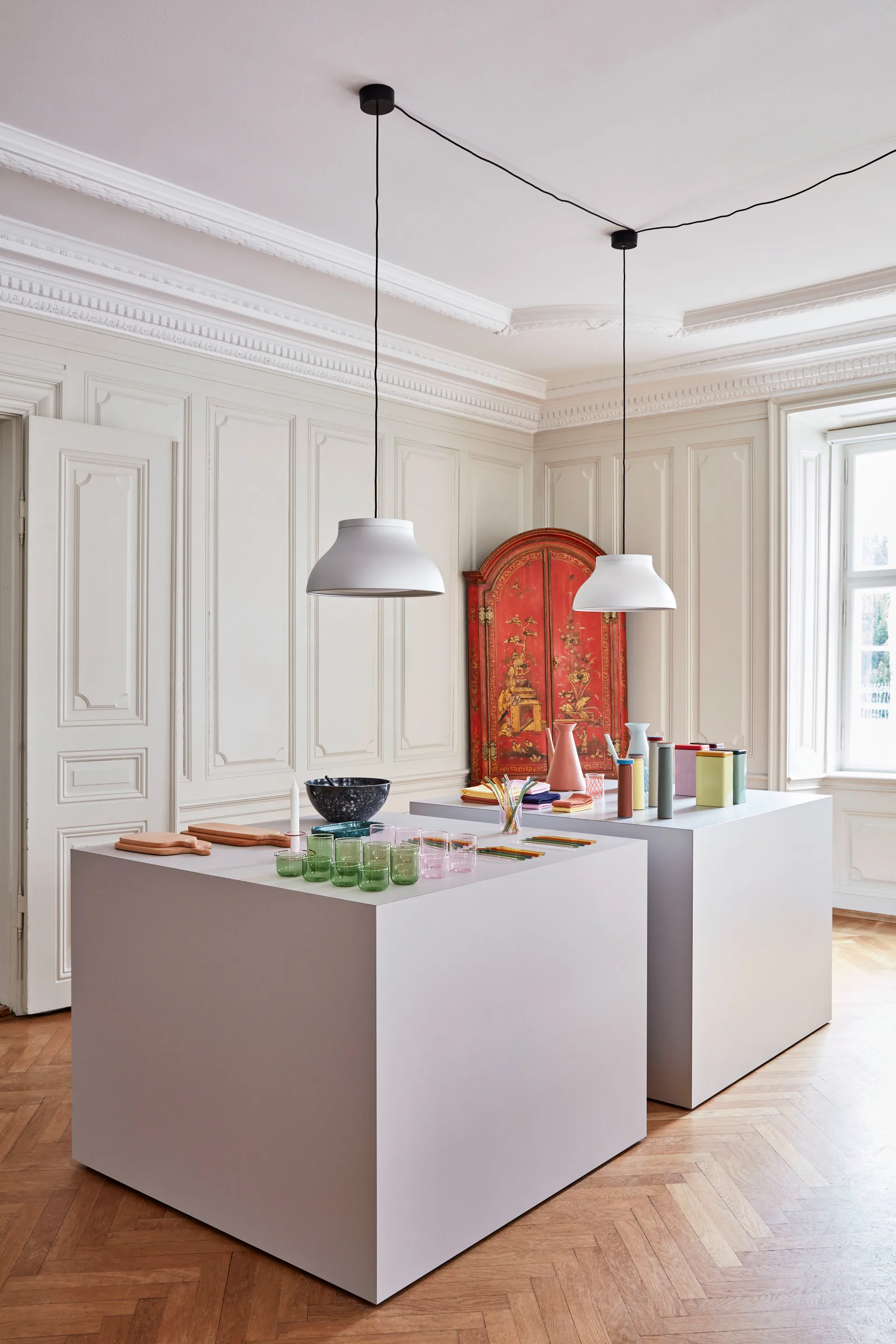 PC pendant lamp M Ø40 cm, Aluminium HAY