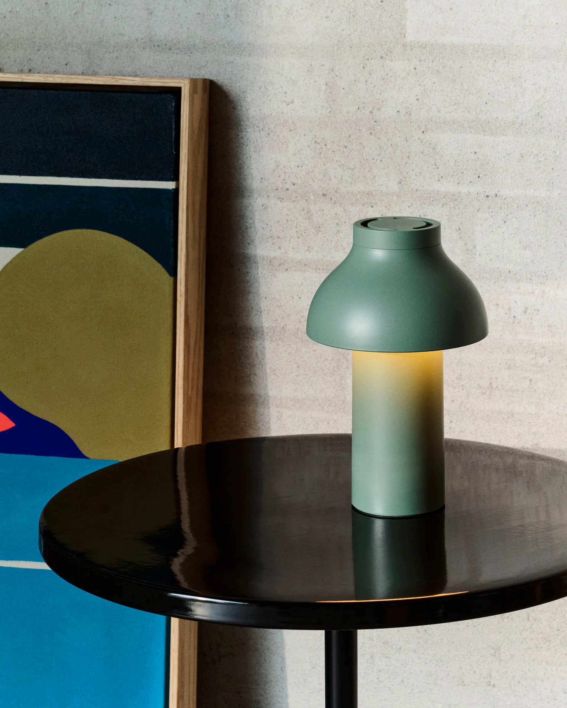 PC Portable No 2 table lamp, Fall green HAY