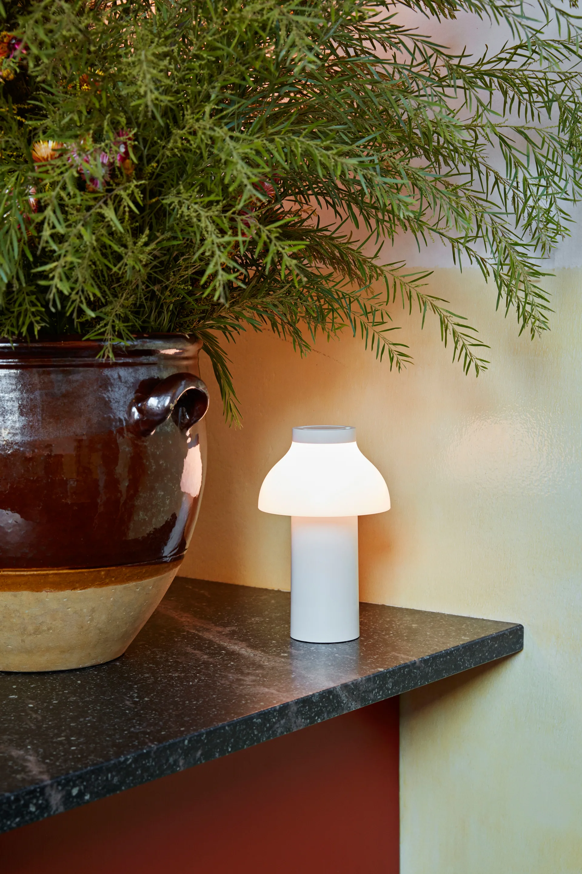 PC Portable table lamp, Cream white HAY