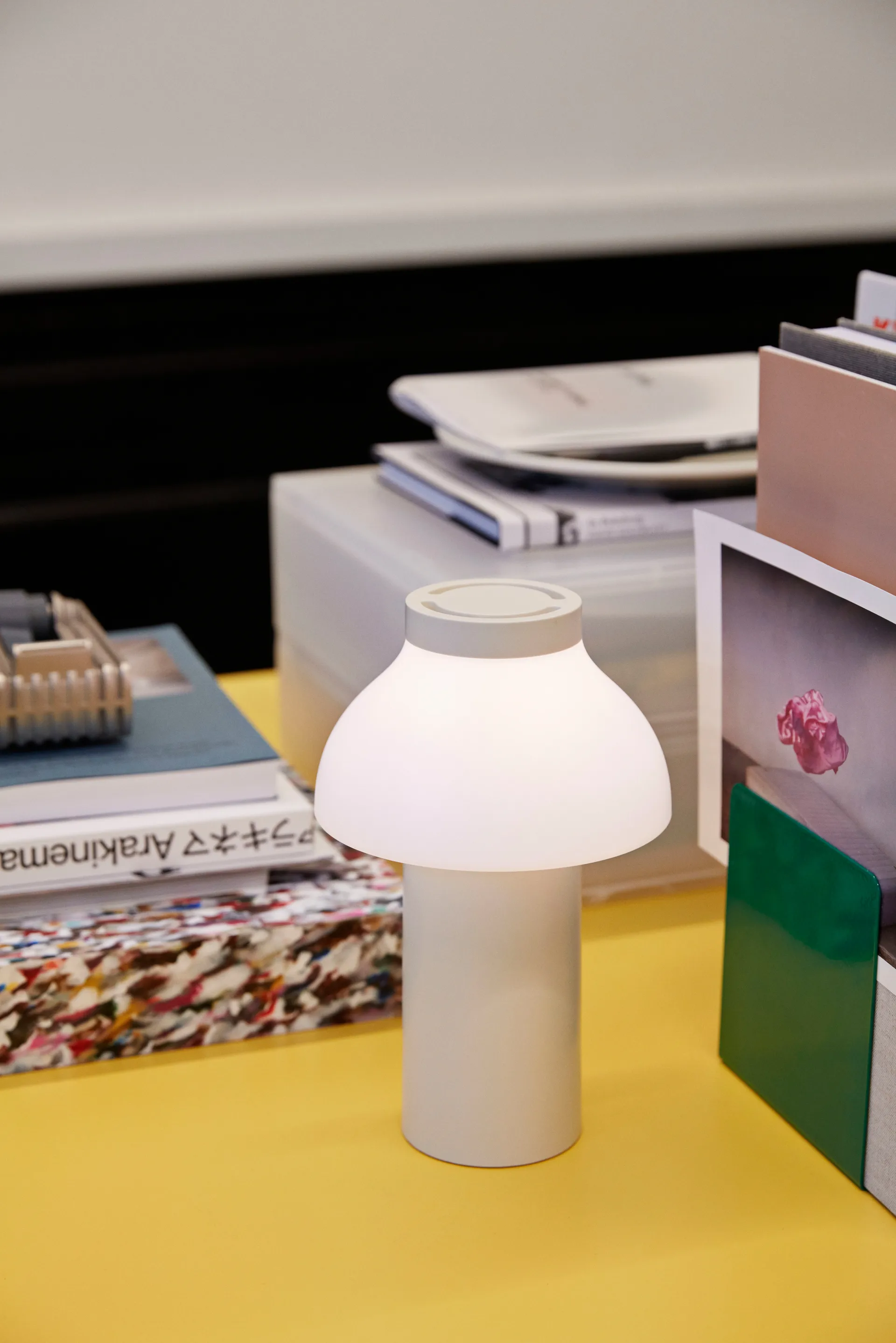 PC Portable table lamp, Cream white HAY