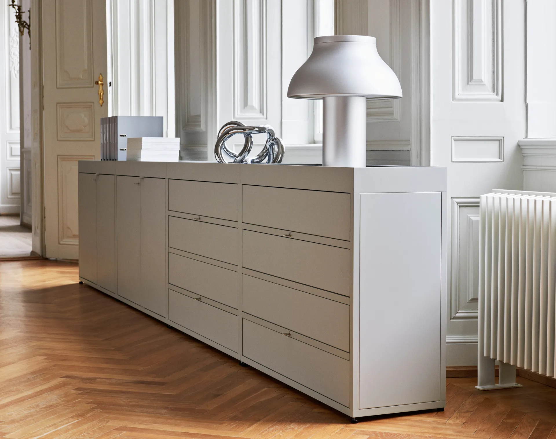 PC table table lamp L Ø40 cm, Aluminium HAY