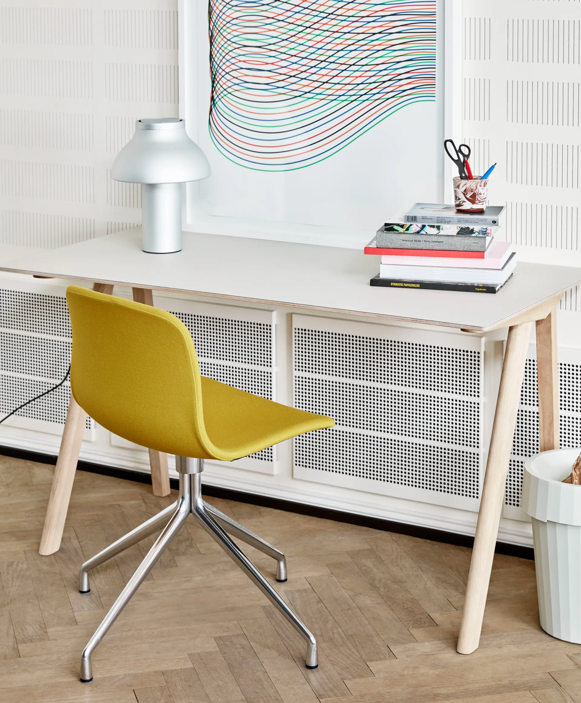 PC table table lamp S Ø25 cm, Aluminium HAY