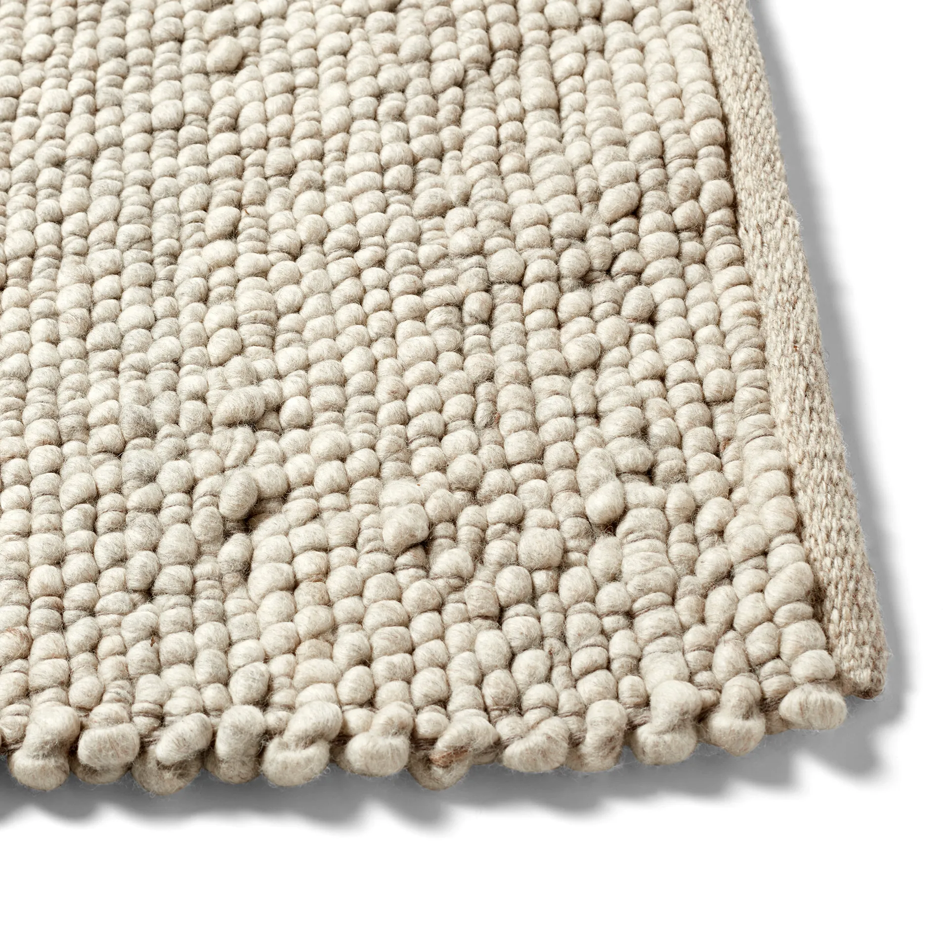 Peas Random wool rug 170x240 cm, Soft grey HAY