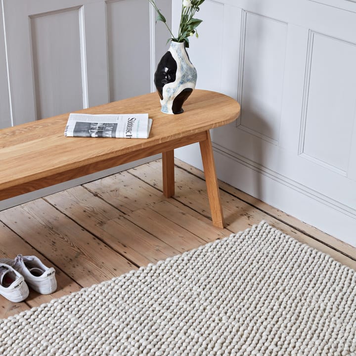 Peas wool rug 140x200 cm, Soft grey HAY