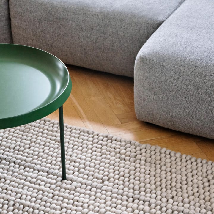 Peas wool rug 140x200 cm, Soft grey HAY