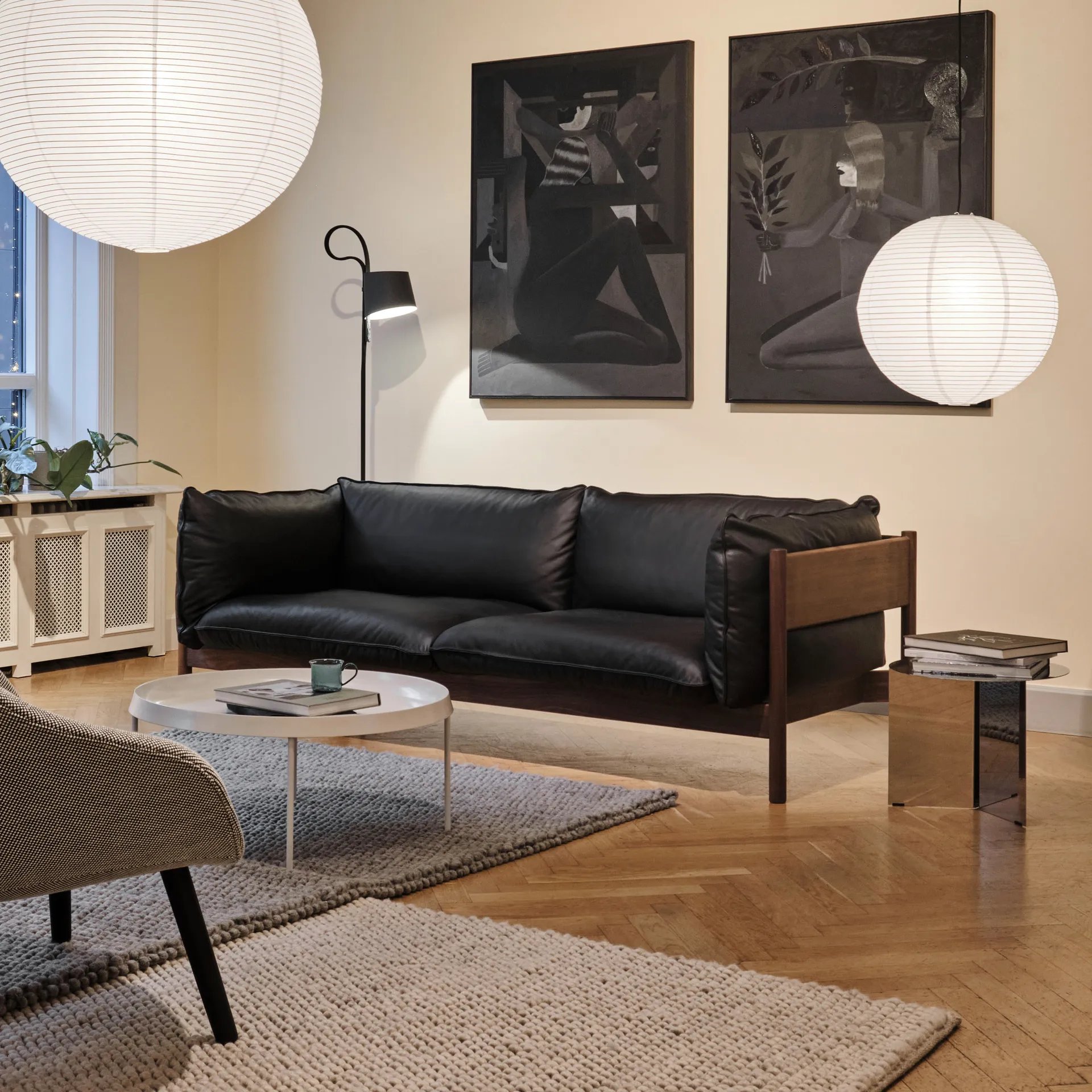 Peas wool rug 200x300 cm, Medium grey HAY