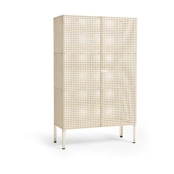 Perforated Cabinet cabinet large - Eggshell - HAY