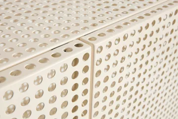 Perforated Cabinet cabinet large - Eggshell - HAY
