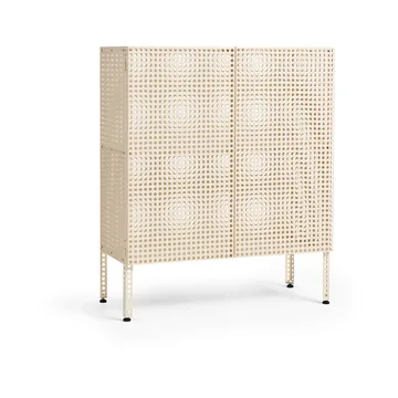 Perforated Cabinet cabinet medium - Eggshell - HAY