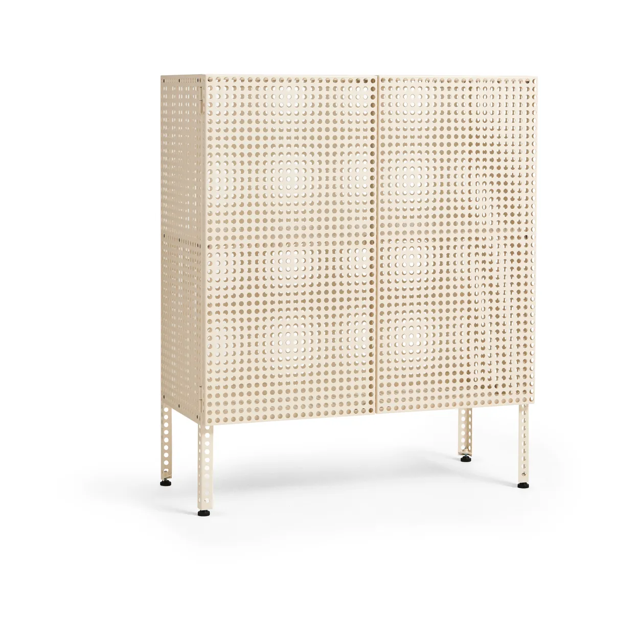 HAY Perforated Cabinet cabinet medium Eggshell | Scandinavian Design | Display & glass cabinets | White