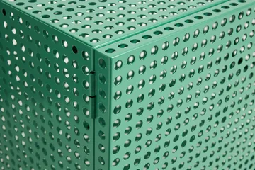 Perforated Cabinet skåp small - Soft jade - HAY