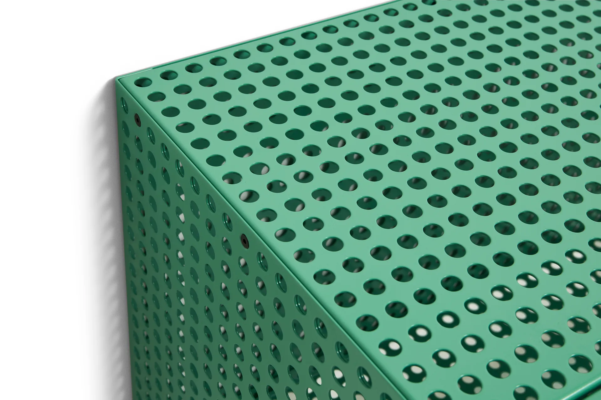 Perforated Cabinet wall cabinet small, Soft jade HAY