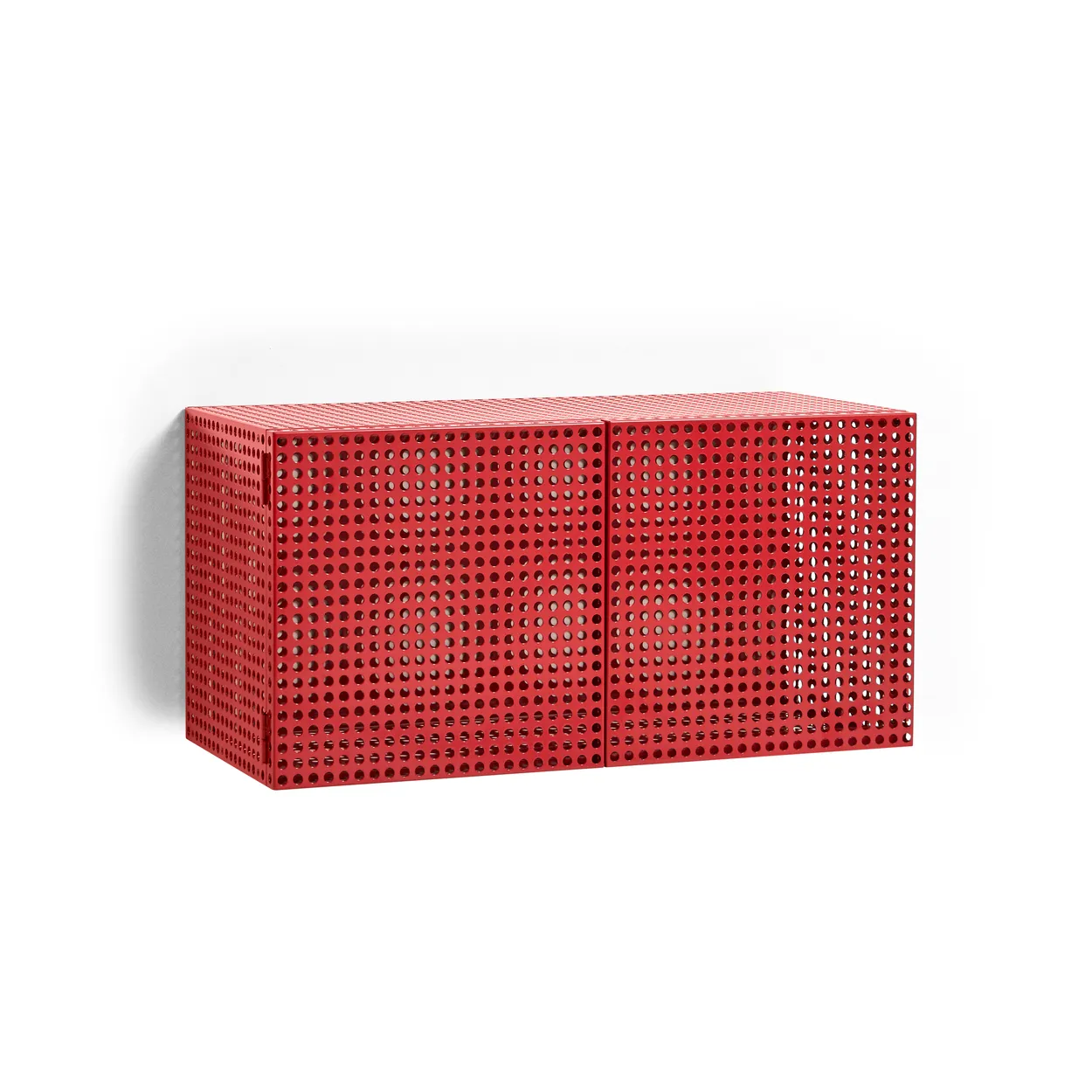 HAY Perforated Cabinet wall cabinet small Wine red | Scandinavian Design | Display & glass cabinets | Red