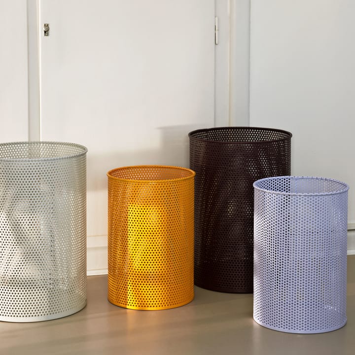 Perforated wastepaper bin, Petrol blue, medium HAY