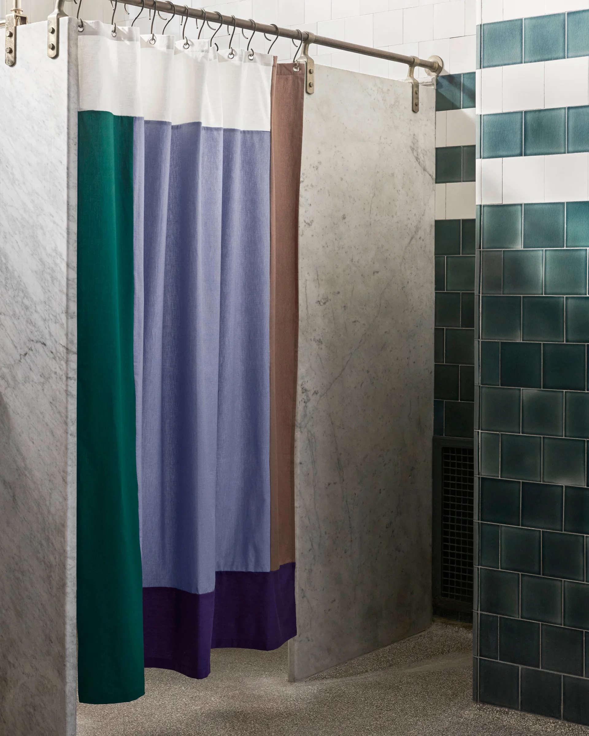 Pivot shower curtain 180x200 cm, Blue HAY