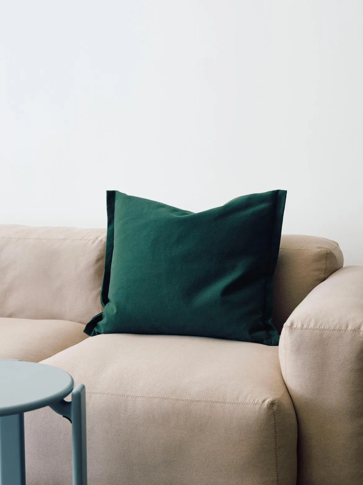 Plica Story cushion 55x60 cm, Green HAY