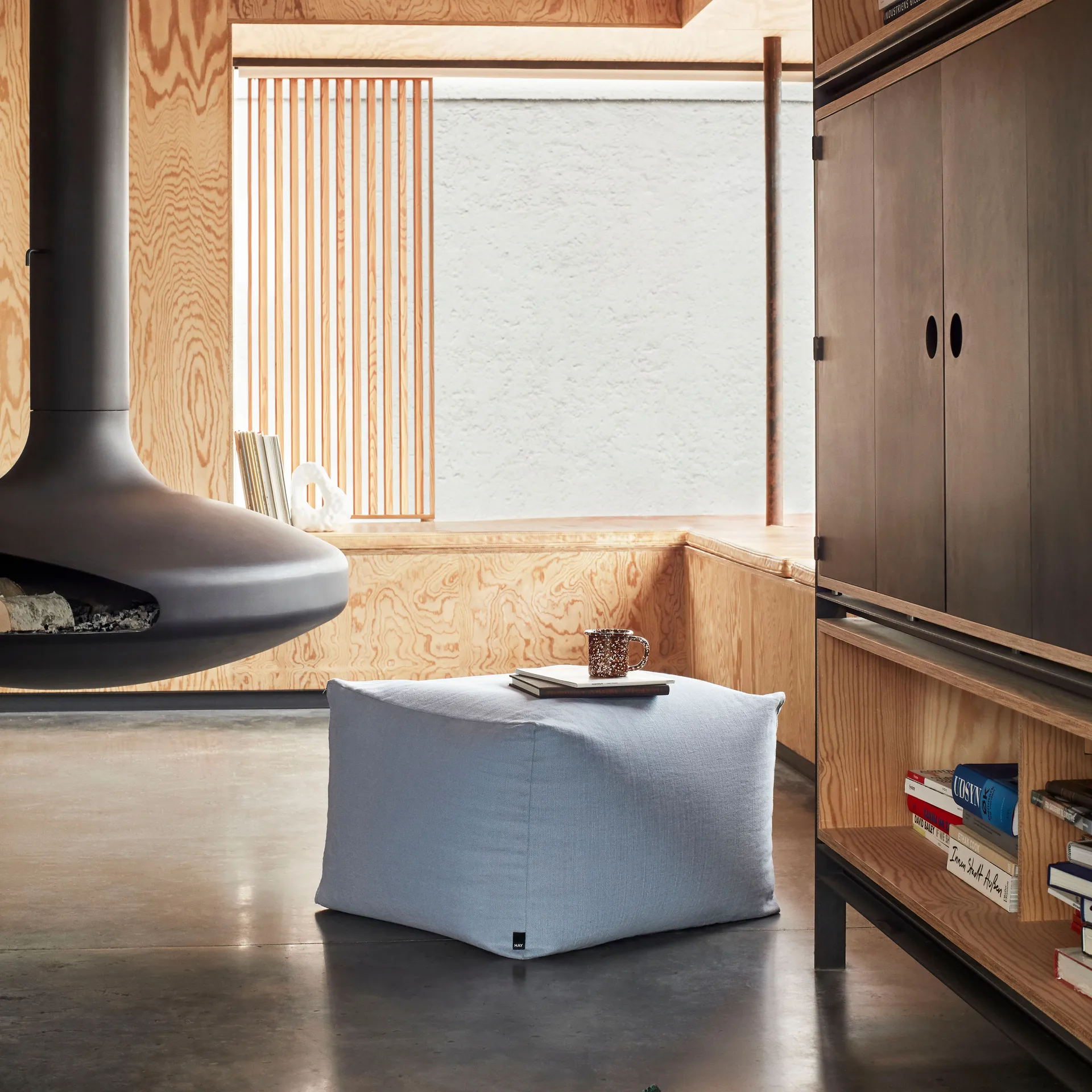 Pouf sit pouf 59x59 cm, soft blue HAY