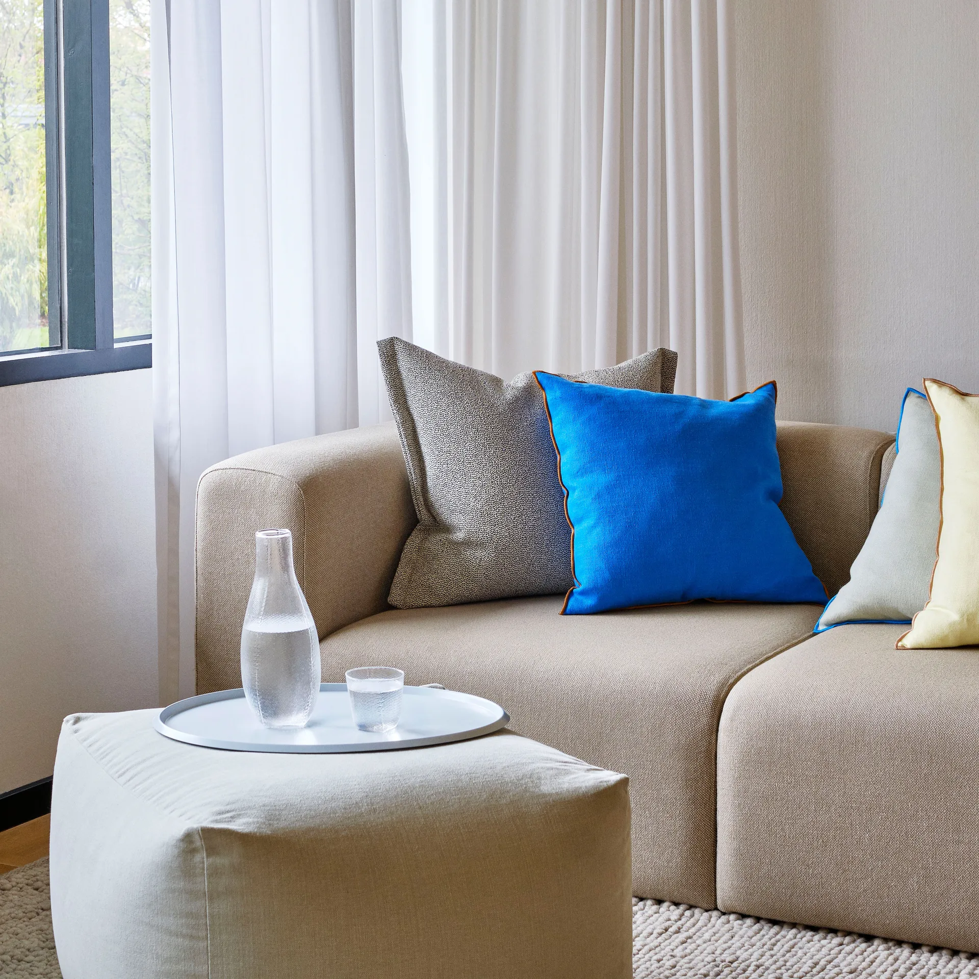 Pouf sit pouf 59x59 cm, warm grey HAY