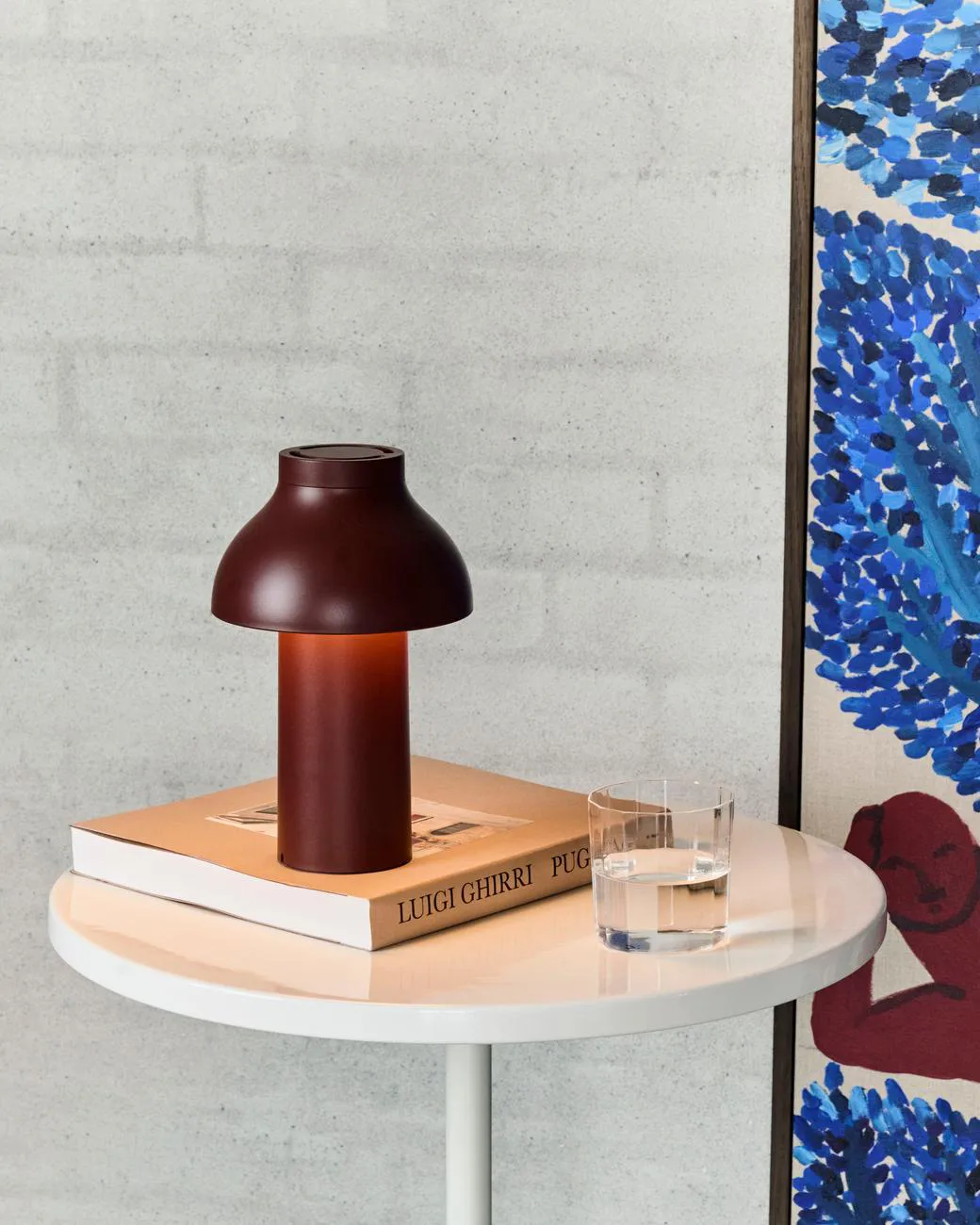 Pyro coffee table Ø45 cm, Eggshell-cream white HAY